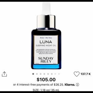 Sunday Riley night oil